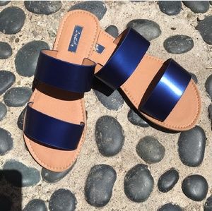 SOLD NWT Blue Qupid Sandals